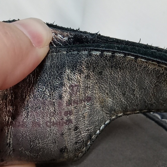 Alegria slip resistant navy sandals size 37 - Picture 6 of 7